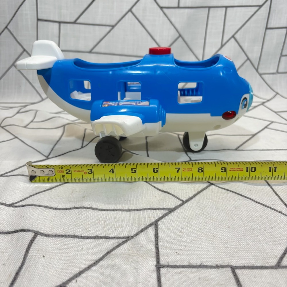Fisher-Price Little People Lil Movers Airplane Large Blue White Toy Vehicle